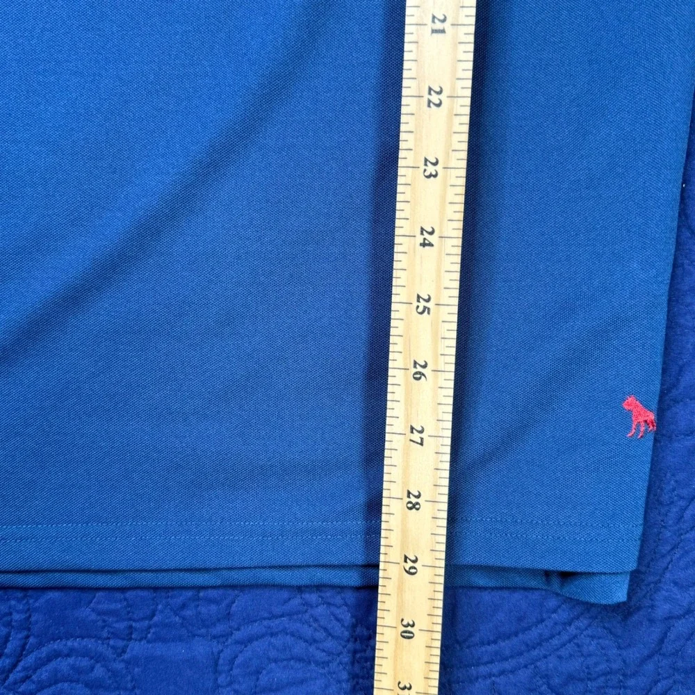 Mens Boxer & Stone‎ Blue Polo Shirt Houston Livestock Show Rodeo M